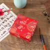 Estilo Chinês Caixa de Joias com Tampa Céu e Terra Caixa de Presente Caixa para Joias Colar Brocado Colorido Pintado Retangular Clássico Caixa para Pente de Cabelo