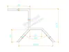 Braçadeira para telha de aço colorida Braçadeira trapezoidal Acessórios de fixação para painel solar fotovoltaico de telhado Suporte de instalação de aço angular de liga de alumínio
