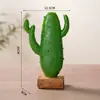 Estilo Escandinavo Creativo Cactus de Resina Maceta Adornos Sala de Estar Dormitorio Plantas Planta Verde Falsa Decoración Muebles