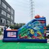 Fabricante de Comercio Exterior Castillo Inflable de PVC Tiburón Tobogán de Salto Castillo Travieso Divertido para Uso en Casa