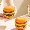 Prato de Tempero de Hambúrguer com Formato Fofo, Prato para Molho, Conjunto de Pratos Domésticos, Prato de Plástico para Descarte de Ossos, Prato para Exibir Lanches