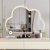 Tocador espejo de nube espejo de maquillaje grande espejo de pared espejo de baño para apartamento pequeño sala de maquillaje espejo inteligente con luz hogar