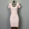 Vestido Bodycon de Punto con Cuello en V para Mujer Estilo Chica Picante Estilo Coreano Dongdaemun Transfronterizo Deseo Puro