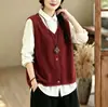 Nuevo Chal de Punto Calado con Cuello en V de Moda para Mujer Verano 2026, Camisa Casual de Manga Larga Rayada Fina para Aire Acondicionado