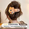 Presilha de cabelo bico de pato de alta qualidade, novo estilo 2026, para a parte de trás da cabeça, presilha de cabelo de lã para mulheres, pequeno acessório de cabelo de pelúcia estilo Chanel