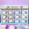 Qing Yi Fang Papelaria Casa de Gato Cupons de Resgate de Recompensa Diversão para Estudantes Pegadinhas Punição Desejo Pequenas Notas de Papel Folhetos Cadernos