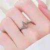 Anillo de plata de ley maciza S925 de 6x9 mm con forma de lágrima y pera, para DIY con gema, con un toque vintage de alta gama, presentado en la transmisión en vivo de Xiaohongshu