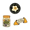Nuevos Productos Transfronterizos Europeos y Americanos: Broches de Libros, Botellas de Flores, Frascos de Libros, Broches de Metal, Regalos Exquisitos, Venta al por Mayor de Fábrica