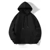Sudaderas con capucha para otoño e invierno, directas de fábrica para exportación, con estilo europeo y americano, diseño casual y simple, colores lisos, versátiles y cómodas para usar en capas, y un diseño popular
