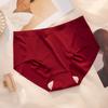 Ice Silk Underwear Mulheres Traceless Cintura Média Uma Peça Quick-Drying 3D Pêssego Quadril Mulheres Cuecas Japonês Puro Algodão Crotch Verão