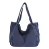 2026 Nueva Bolsa de Lona de Mezclilla Gran Capacidad Bolso de Hombro Único Bolso de Lona Lavada Versátil Lona Bolso para Viajar de Commuting Bolsa de Compras