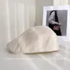 Boné simples e respirável com textura granulada para mulheres, cor sólida versátil para primavera e verão, boné de beisebol com proteção solar, boina moderna para proteção solar ao ar livre