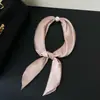 Nuevo Collar de Bufanda de Seda Perlada con Hebilla Magnética para Mujer, Cadena Fina para Clavícula de Verano, Estilo Francés Vintage, Bufanda Pequeña Decorativa para Cuello