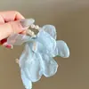 Pendientes de Flor de Perla Estilo Resort para Mujer, Diseño de Nicho Primaveral, Pendientes de Alta Gama con Temperamento Elegante y Estilo Exagerado