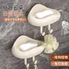 Porta-sabonete estilo cream ins caixa de sabonete para casa prateleira de armazenamento com drenagem de camada dupla montada na parede avançada sem furar a parede