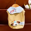 Modelo Nuevo 2026 Ropa para Gato con Rayas de Colores, Patrones de Conejo y Florales, Chaleco Delgado y Transpirable para Perros de Primavera/Verano