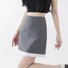 Falda Midi de Lunares para Mujer 2026 Nueva Primavera Verano Cintura Alta Petite Súper Caliente Temperamento Encaje Línea A Cadera Envuelta Falda Corta