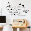 Br3922E Borboleta Slogan em Inglês Autocolante de Parede Quarto Sala de Estar Parede de Fundo da Casa Estilo Ins Adesivo Decorativo