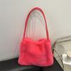 Bolsa de grande capacidade feminina, bolsa pequena quadrada simples e moderna de inverno 2024, estilo ocidental, bolsa de ombro para deslocamento, bolsa de axila