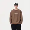 Ropa para Hombre Fengshe / Sudadera de Manga Larga para Hombre de Otoño 300g con Estampado y Cuello Redondo, Marca de Tendencia Estilo Americano, Peso Pesado Corte Holgado