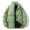 2026 Nueva Chaqueta Acolchada de Invierno para Hombre con Cuello Alto, Color Sólido, Corte Holgado, Abrigo de Algodón para Pareja, Cálido, Cortavientos, Resistente al Frío, para Mujer