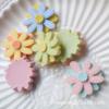 Acessórios de flores de resina faça você mesmo, camada dupla, pétalas de girassol, margarida, acessórios para cabelo de crianças, sapatos artesanais, meias, material de joalheria