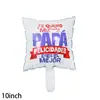 Balão de Filme de Alumínio Novo Transfronteiriço de 10 Polegadas Tema Dia dos Pais Feliz Balão para Festa de Feriado Atacado