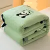 Manta de veludo de leite espessa, manta dupla face de fleece, lençol de cama de fleece de coral, manta de cochilo de peça única para dormitório estudantil