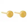 Pendientes de bio-cerámica de estilo coreano ins, coloridos, aptos para el oído, con forma de bola y estrella, sencillos y dulces, no es necesario quitárselos al dormir, tachuelas de cerámica para la oreja