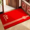 Tapete de Entrada para o Ano Novo, Tapete Vermelho para a Entrada, Tapete de Terra de Diatomáceas para Uso Doméstico, Capacho Personalizável, Tapete de Pé Resistente à Sujeira