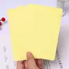 Atacado do Fabricante Cartões Postais Coloridos de Cor Sólida em Branco com Cantos Arredondados Cartões de Cumprimentos 10*14.8cm 9*5.5cm Suporta Personalização