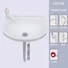Lavatório de Plástico Montado na Parede Sem Furos Lavatório Simples Lavatório para Casa de Aluguel Pia Pequena Montada na Parede