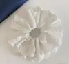 Scrunchie de Renda Vazada Multicamadas Cor Sólida Estilo Coreano Versátil Feminino High-End Prendedor de Coque Flor de Cabelo Elástica