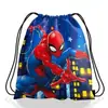 Mochila con Cordón Temática de Spider-Man, Bolsa de Almacenamiento con Cordón de Poliéster, Bolsa con Cordón Infantil de Dibujos Animados de Spider-Man