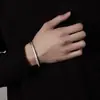 Pulsera Yuhong 2024 Nueva Hueso de Serpiente para Hombres y Mujeres, Unisex Hip-Hop Calle Moda Nicho Simple Versátil Joyería