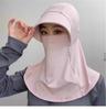 Máscara Protetora Solar para Ciclismo Máscara Facial Completa Chapéu Proteção do Pescoço Tudo-em-Um Verão 2025 Feminino Nova Tampa de Pescoço Anti-UV