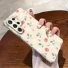 Estilo Floral Suave para Comércio Exterior Adequado para Samsung S24Ultra Película Case Galaxy S25 Capa de Celular Anti-Queda