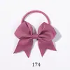 Gomas para el pelo de niños europeas y americanas con lazos, gomas elásticas y diseños de cola de golondrina, lindos accesorios para el pelo de bebé de color liso, artículo de alta venta 5238