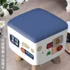 Funda para taburete de madera, funda para taburete cuadrado pequeño de madera maciza, cobertura completa, engrosada, para uso doméstico, taburete para cambiarse los zapatos, funda a prueba de polvo, tela elástica