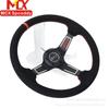 Volante de Liberación Rápida Modificado para Coche Deportivo de Venta Caliente Transfronterizo 14 pulgadas Gamuza Cóncavo Volante de Carreras Competitivas