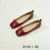 26 Zapatos planos nuevos de estilo retro francés, punta cuadrada, con lazo, suela blanda, versátiles para mujer W116-1