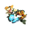 Ventas Directas de Fábrica 22cm capa única mariposa de simulación pegatinas de pared creativas decoración de sala de estar, dormitorio, habitación infantil mariposa de plástico