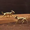 Adornos Pequeños Transfronterizos, Adornos Pequeños de Animal Zorro, Adornos de Artesanía de Latón, Adornos Pequeños Creativos, Adornos Pequeños de Cobre al por Mayor
