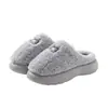 Nuevas Pantuflas de Algodón con Suela Gruesa para Mujer 2026 Invierno Interior Hogar Cálidas Antideslizantes Pareja Piso Algodón con Felpa Pantuflas para Hombre