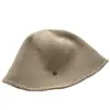 Novo chapéu de pescador com aba pequena e borda enrolada para mulheres, chapéu de tricô casual para outono e inverno, macio, dobrável, com copa redonda, versátil e quente