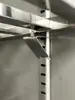 Accesorios para Gabinetes de Bebidas Comerciales, Tiras Escalera para Refrigerador Congelador, Tiras Escalera de Capas Espesadas de Acero Inoxidable, Accesorios de Hebilla
