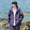 Serie Montaña Nuevo Conjunto de Ropa Deportiva de Verano para Exteriores con Protección Solar para Hombres y Mujeres, Ropa Casual Holgada Transpirable con Capucha para Protección Solar