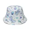 Chapéu de Pescador com Estampa de Baleia, Concha, Vela, Sereia e Peixe Estilo Coreano, Chapéu de Sol Bacia, Unissex
