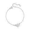 Pulsera de Plata Esterlina 925 de Flor de Cerezo para Mujer Diseño Nicho Lujo Ligero Amor Flor Pulsera Estilo ins Pulsera de Flor de Durazno
