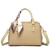 Bolsas Primavera e Verão Nova Lenço de Seda Portátil Bolsa Transversal Grande Capacidade Bolsa de Ombro de Alta Qualidade Multicamadas Bolsa Feminina
